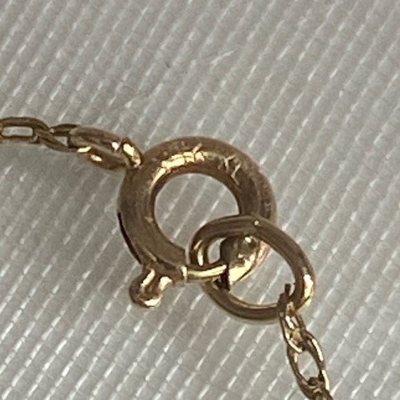 14K YELLOW GOLD chain necklace VINTAGE REAL GOLD 18” - Picture 6 of 14